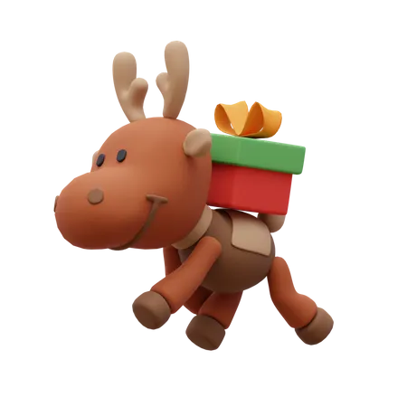 Reindeer  3D Illustration