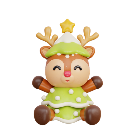 Reindeer  3D Illustration