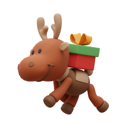 Reindeer  3D Illustration