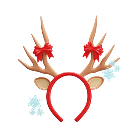 Reindeer Antlers Headband  3D Icon