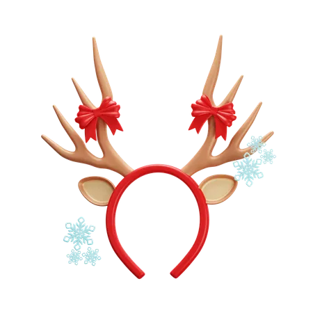 Reindeer Antlers Headband  3D Icon