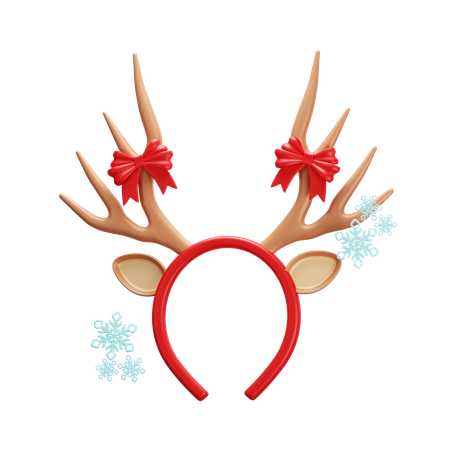 Reindeer Antlers Headband  3D Icon