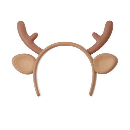 3 D Render Reindeer Headset 3D Icon