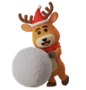 Reindeer Build Snow Ball