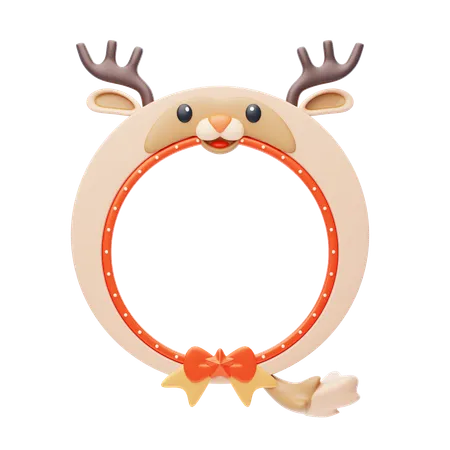 Reindeer Shape Animal Frame  3D Icon