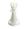 pièce d'échecs reine blanche