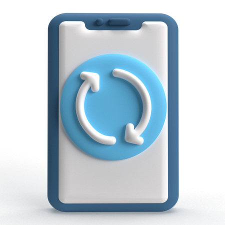 Reinicialização do celular  3D Icon