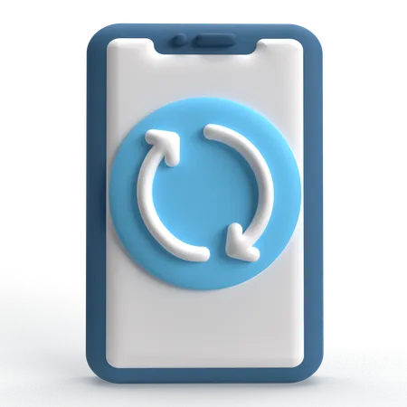 Reinicialização do celular  3D Icon