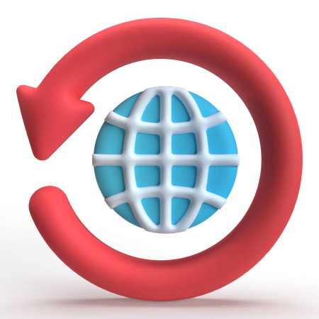 Reinicie a internet  3D Icon