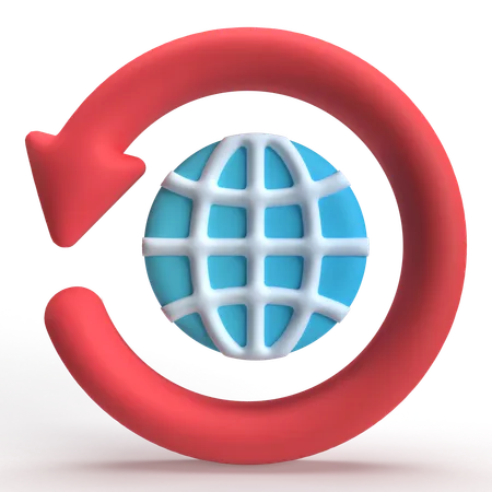 Reinicie a internet  3D Icon