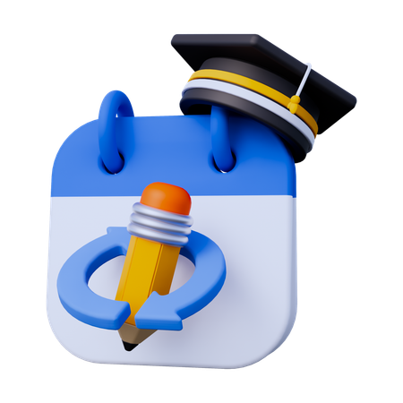 Réinitialiser le calendrier  3D Icon