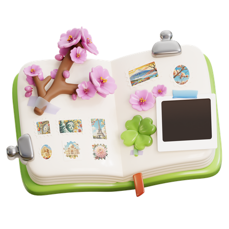 Reise-Scrapbook  3D Icon