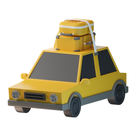 Reiseauto  3D Icon