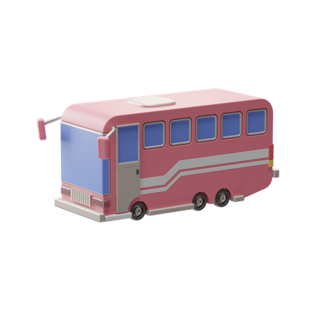 Reisebus  3D Illustration