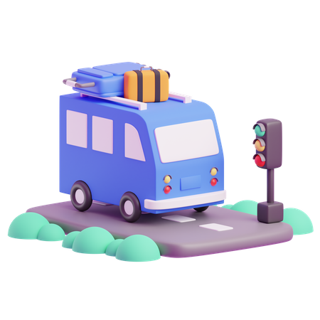 Reisebus  3D Icon