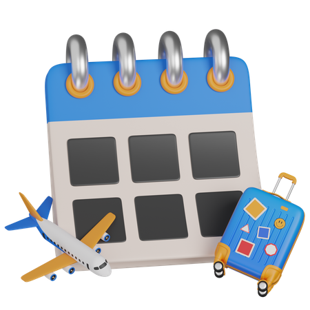 Reisekalender  3D Icon