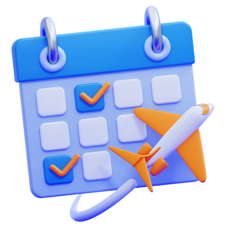Reisekalender  3D Icon