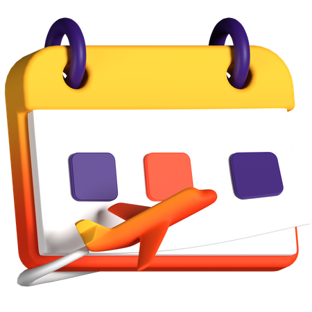 Reisekalender  3D Icon