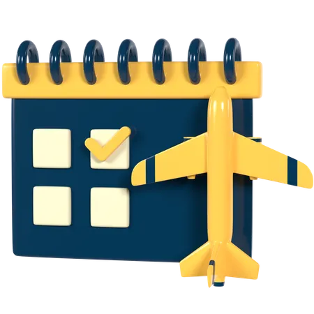 Reisekalender  3D Icon