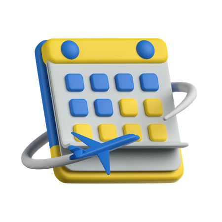 Reisekalender  3D Icon