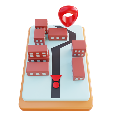 Reisekarte  3D Icon