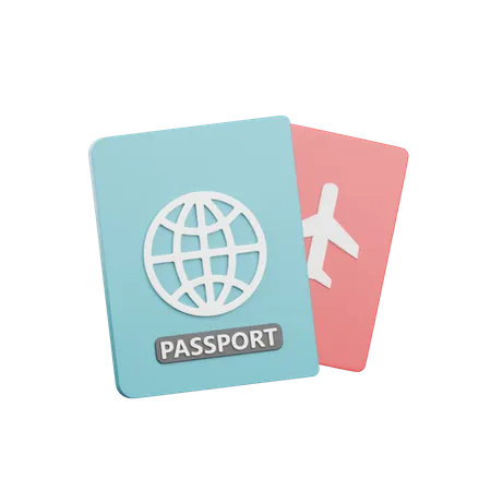 Reisepass  3D Icon