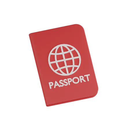 Reisepass  3D Icon