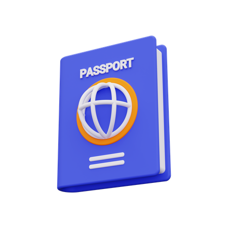 Reisepass  3D Icon