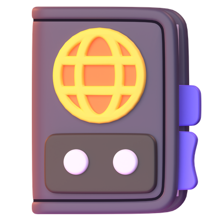 Reisepass  3D Icon