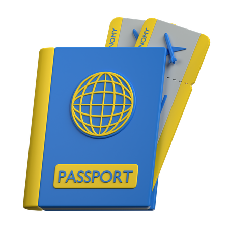 Reisepass  3D Icon