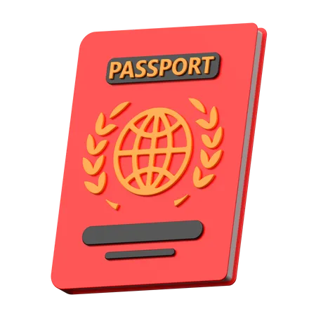 Reisepass  3D Icon