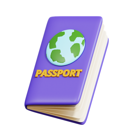 Reisepass  3D Icon