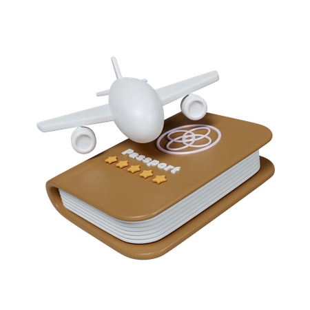 Reisepass  3D Icon