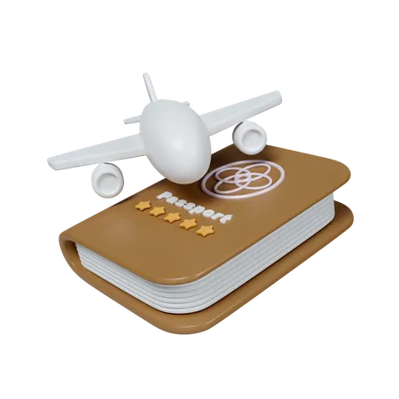 Reisepass  3D Icon