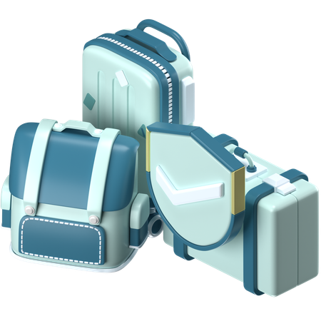 Reisetaschen  3D Icon