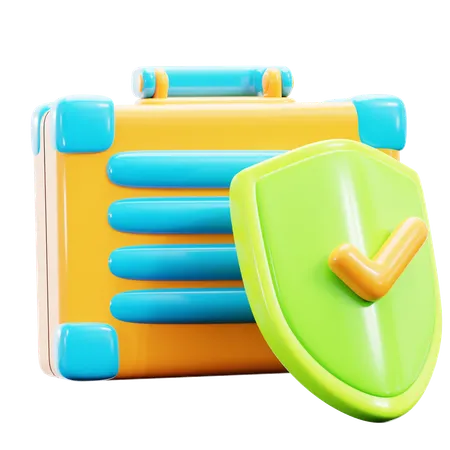 Reiseversicherung  3D Icon