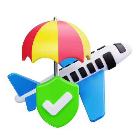 Reiseversicherung  3D Icon