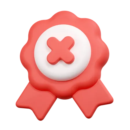 Reject badge  3D Icon