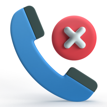 Reject Call  3D Icon