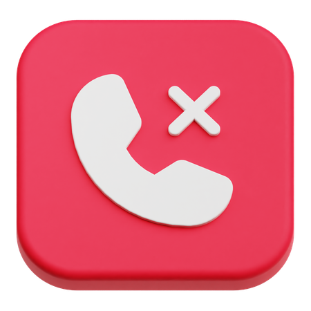 Reject Call  3D Icon