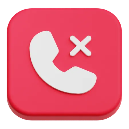 Reject Call  3D Icon