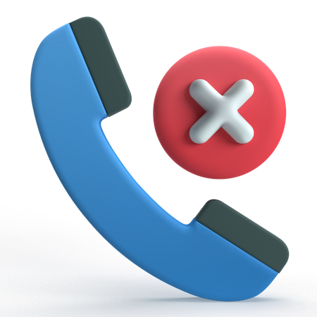 Reject Call  3D Icon