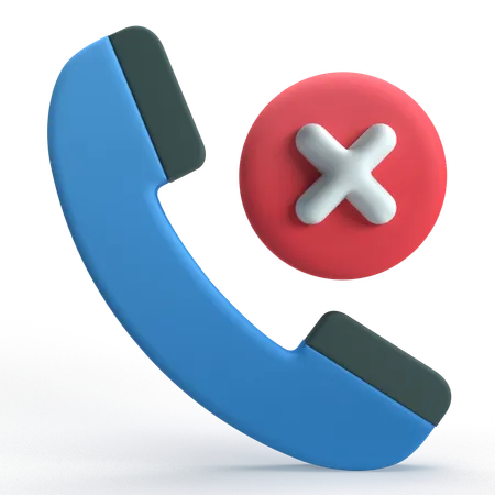 Reject Call  3D Icon