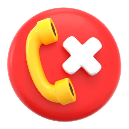 Reject Call  3D Icon