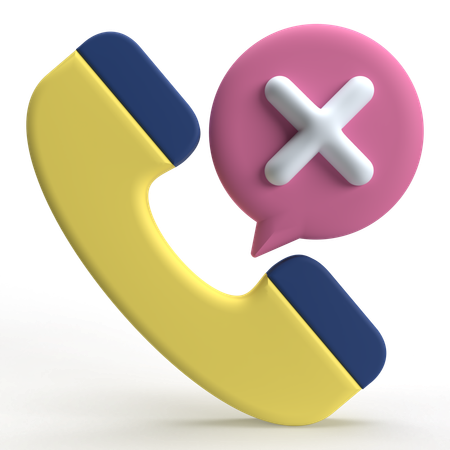 Reject Call  3D Icon