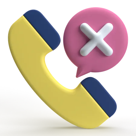 Reject Call  3D Icon