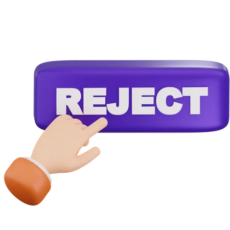 Reject Candidate  3D Icon