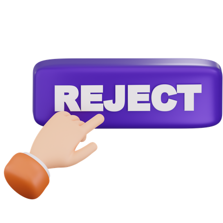 Reject Candidate  3D Icon