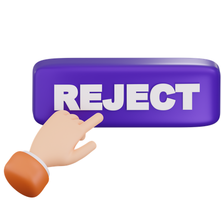 Reject Candidate  3D Icon