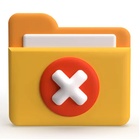 Reject Folder  3D Icon